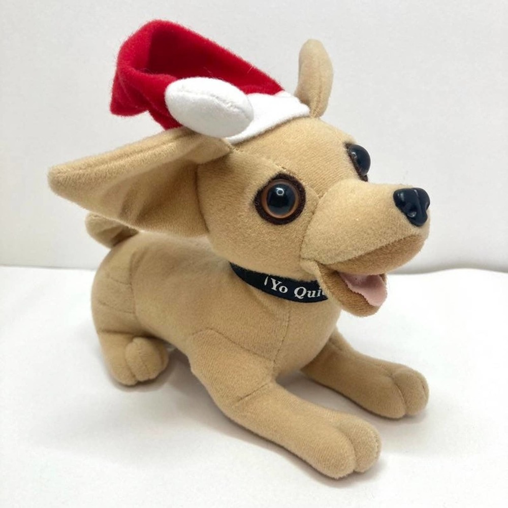 Vintage Applause Yo Quiero Taco Bell Chihuahua Dog 6” Christmas Plush No Sound